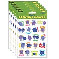 Eureka Grape Scented Stickers, 80 Per Pack, 6 Packs (EU-650943-6)