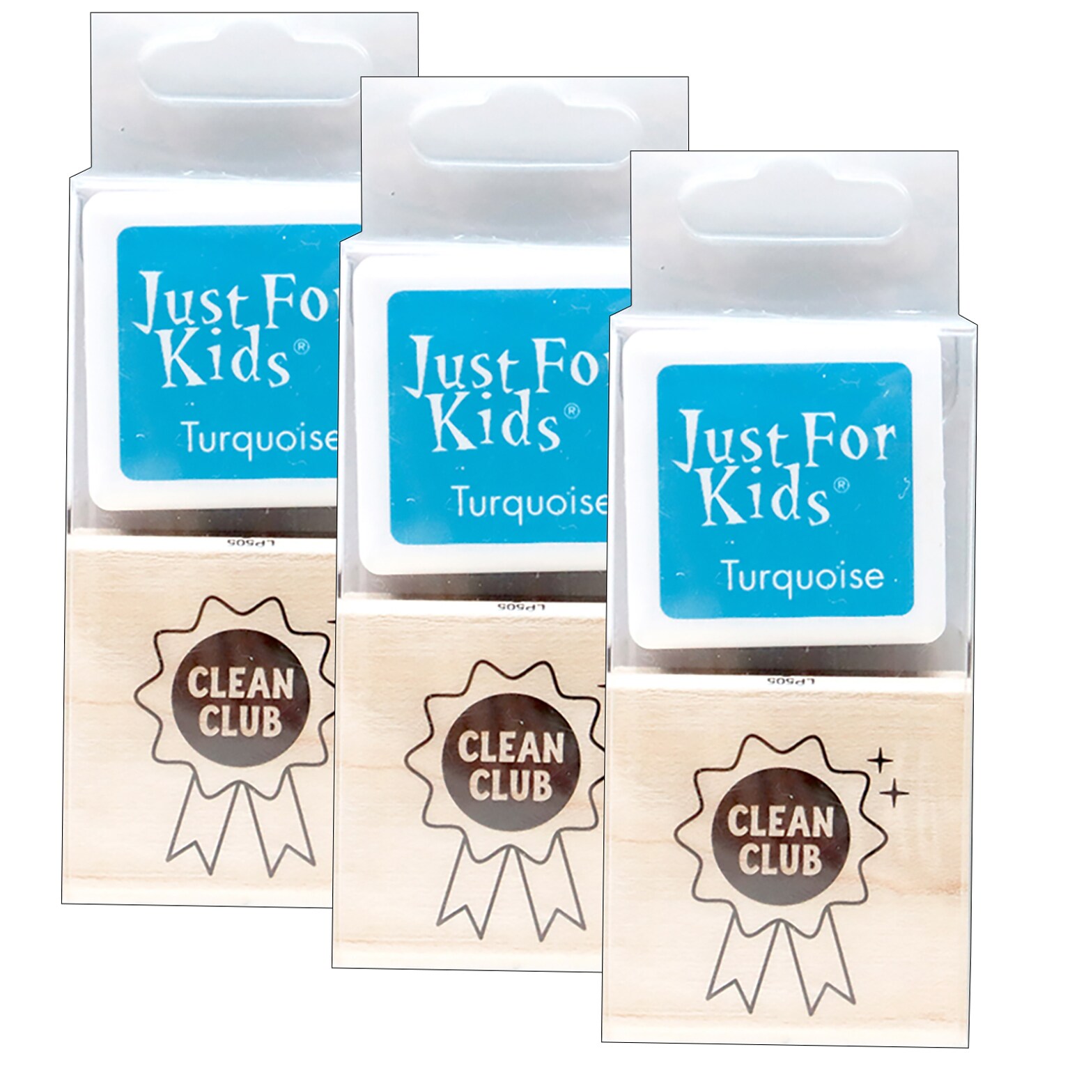 Hero Arts Just for Kids Clean Club Hero Kids Stamp With Ink, Pack of 3 (HOALP505-3)