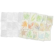 Roylco Leaf Rubbing Plates, Multicolored, 16 Per Pack, 2 Packs (R-5815-2)