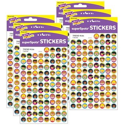 TREND Kids superSpots Stickers, 800 Per Pack, 6 Packs (T-46165-6)