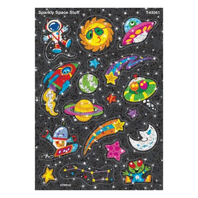 TREND Sparkly Space Stuff Sparkle Stickers®, 36/Pack, 6 Packs (T-63361-6)