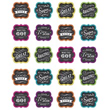 Teacher Created Resources Chalkboard Brights Stickers, 120 Per Pack, 12 Packs (TCR5618-12)