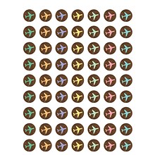 Teacher Created Resources® Travel the Map Airplanes Mini Stickers, 378/Pack, 12 Packs (TCR8563-12)