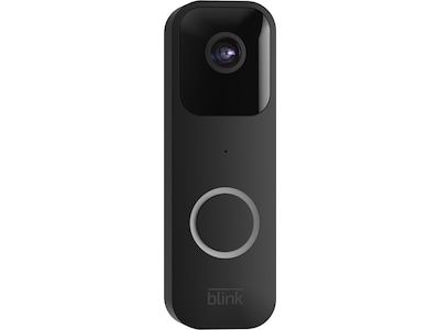 Blink Wi-Fi Wired/Wireless Smart Video Doorbell with Sync Module 2, Black (B08SGC46M9)