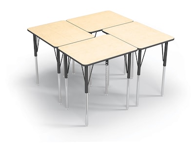 MooreCo Essentials Economy 26" Student Desk, Fusion Maple (91672)