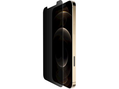 Belkin SCREENFORCE TemperedGlass Privacy Protector for iPhone 12 Pro Max (OVA031zz)