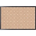 U Brands Fashion Cork Bulletin Board, Black Frame, 3 x 2 (2884U00-01)