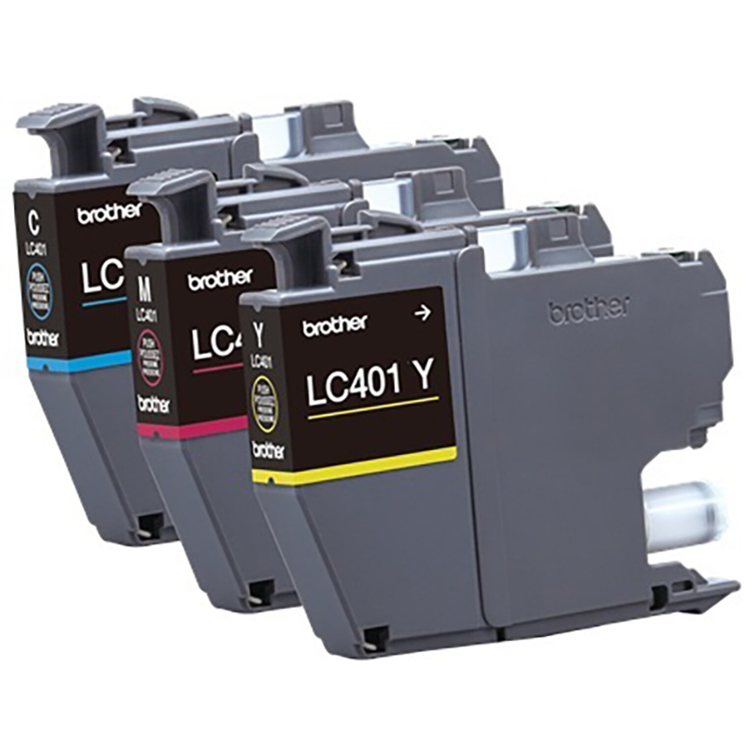 Brother LC401 Cyan/Magenta/Yellow Standard Yield Ink Cartridges, 3/Pack (LC4013PKS)