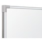 Best-Rite Porcelain Dry-Erase Whiteboard, Anodized Aluminum Frame, 4' x 6' (2029G-25)