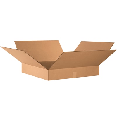 SI Products 24 x 24 x 4 Corrugated Shipping Boxes, 200#/ECT-32 Mullen Rated Corrugated, Pack of 1