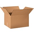 Quill Brand® 20 x 16 x 12 Corrugated Shipping Boxes, 200#/ECT-32 Mullen Rated Corrugated, Pack of