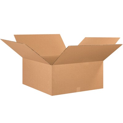 SI Products 26 x 26 x 12 Corrugated Shipping Boxes, 200#/ECT-32 Mullen Rated Corrugated, Pack of