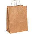 Staples® 17 x 7 x 13 Kraft Paper Shopping Bags, Kraft, 250/Carton (BGS106K)