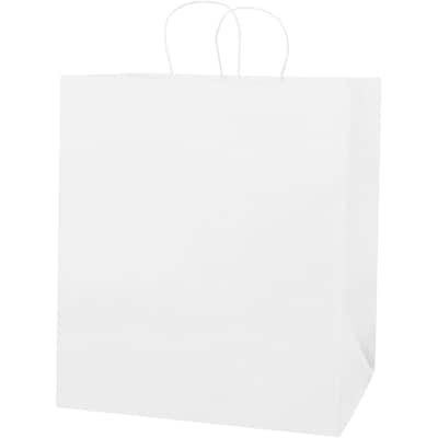 Staples 14 x 10 x 15 1/2 Shopping Bags, White, 200/Carton (BGS107W)