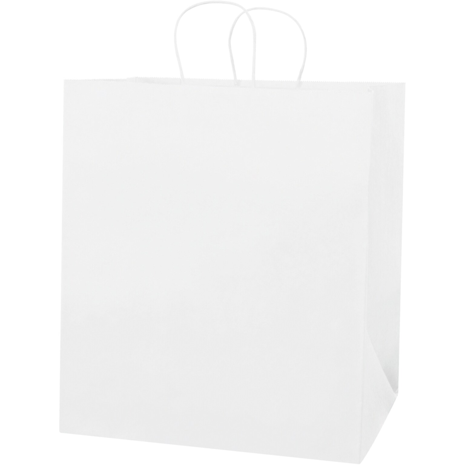 Staples 14 x 10 x 15 1/2 Shopping Bags, White, 200/Carton (BGS107W)