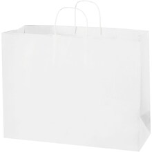 Staples 16 x 6 x 12 Shopping Bags, White, 250/Carton (BGS108W)