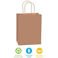 Staples 14 x 10 x 15 1/2 Shopping Bags, Kraft, 200/Carton (BGS107K)