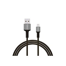 CODi 6 USB-A to Lightning Braided Nylon Charge & Sync Cable, Black  (A01070)