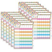 Smart Poly Single-Sided PosterMat Pals Incentive Chart, 13 x 9.5, Confetti, Pack of 12 (ASH95311-1