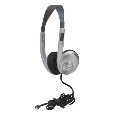 Califone Multimedia Stereo Headphone, Silver (CAF3060AVS)