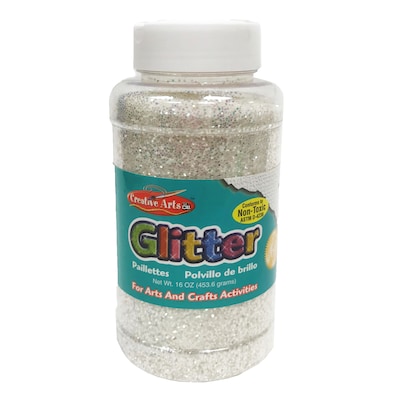 CLI Creative Arts Glitter, 1 lb. Bottle, Iridescent, Pack of 3 (CHL41175-3)