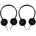 Maxell HP-100 Budget Stereo Headphones, Black, Pack of 2 (MAX190319-2)
