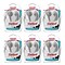 Maxell Budget Stereo Earbuds, White, Pack of 6 (MAX190599-6)