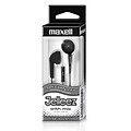 Maxell Jelleez™ Soft Earbuds with Mic, Black, Pack of 2 (MAX191569-2)