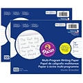 Pacon 10.5 x 8 Multi-Program Handwriting Paper, 5/8 Ruled, White, 500 Sheets/Pack, 2 Packs (PAC242