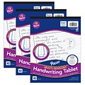 Pacon 8.5 x 11 Multi-Sensory Raised Ruled Tablet Writing Paper, 40 Sheets, Pack of 3 (PAC2469-3)