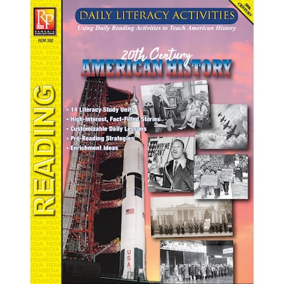 Remedia Publications Daily Literacy Activities: 20th Century American History Reading