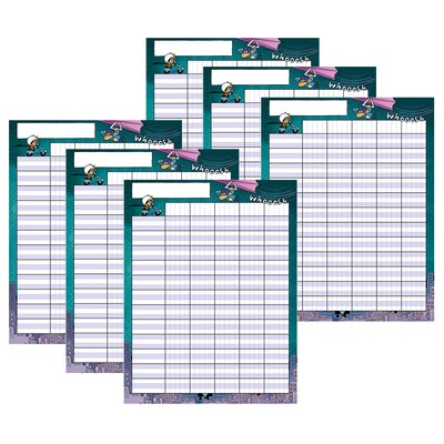 Scholastic Incentive Chart, 17 x 22, Dog Man, Pack of 6 (SC-864623-6)