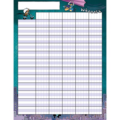 Scholastic Incentive Chart, 17 x 22, Dog Man, Pack of 6 (SC-864623-6)