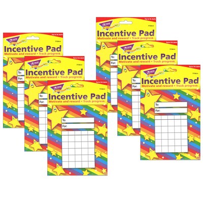 TREND Stars Incentive Pad, 36 Sheets Per Pad, Pack of 6 (T-73014-6)