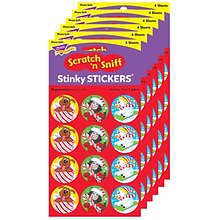 TREND Holiday Pals/Peppermint Stinky Stickers, 48/Pack, 6 Packs (T-83315-6)