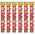 Teacher Created Resources Christmas Border Trim, 35 Feet Per Pack, 6 Packs (TCR4157-6)