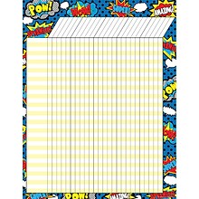 Teacher Created Resources Incentive Chart, 17 x 22, Superhero, Pack of 6 (TCR7568-6)