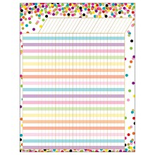 Teacher Created Resources Confetti Incentive Chart, Pack of 6 (TCR7595-6)