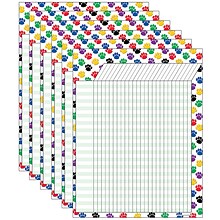 Teacher Created Resources Colorful Paw Prints Incentive Chart, Pack of 6 (TCR7622-6)