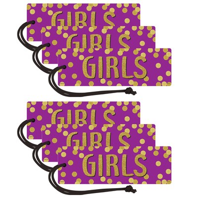 Teacher Created Resources Confetti Magnetic Girls Pass, Pack of 6 (TCR77396-6)