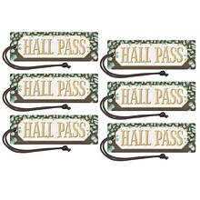 Teacher Created Resources Eucalyptus Magnetic Hall Pass, Pack of 6 (TCR77473-6)