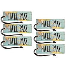 Teacher Created Resources Travel the Map Magnetic Hall Pass, Pack of 6 (TCR77476-6)