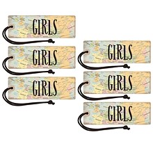 Teacher Created Resources Travel the Map Magnetic Girls Pass, Pack of 6 (TCR77477-6)