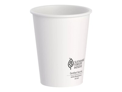 Dart ThermoGuard Paper Hot Cup, 8 Oz., White, 1000/Carton (DWTG8W-1000)
