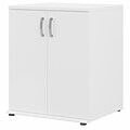 Bush Business Furniture Universal 34 Floor Storage Cabinet with 2 Shelves, White (UNS128WH)