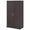 Bush Business Furniture Universal 62 Tall Storage Cabinet with Doors and 5 Shelves, Storm Gray (UNS