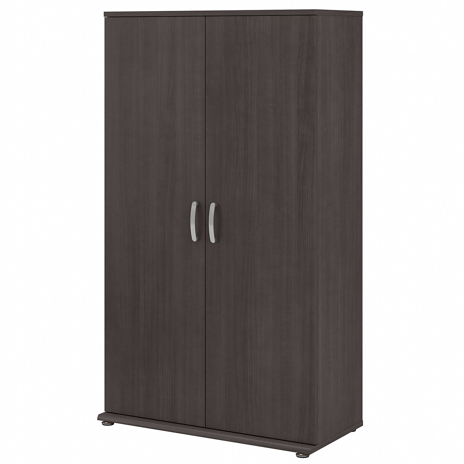 Bush Business Furniture Universal 62 Tall Storage Cabinet with Doors and 5 Shelves, Storm Gray (UNS136SGK)