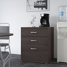 Bush Business Furniture Universal 34 Floor Storage Cabinet with 3 Drawers, Storm Gray (UNS328SG)