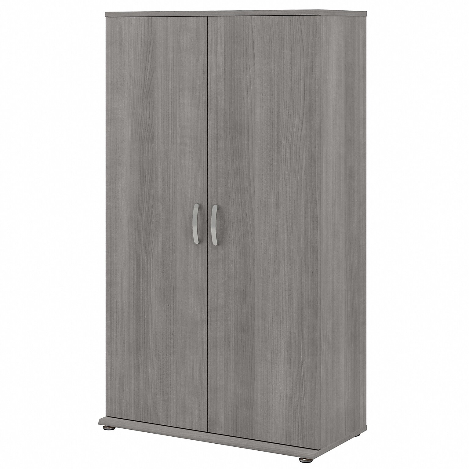 Bush Business Furniture Universal 62 Tall Storage Cabinet with Doors and 5 Shelves, Platinum Gray (UNS136PGK)
