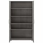 Bush Business Furniture Universal 62" Tall Storage Cabinet with Doors and 5 Shelves, Platinum Gray (UNS136PGK)